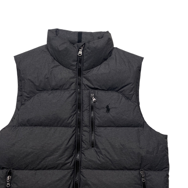 Ralph Lauren Charcoal Down Puffer Gilet - Medium