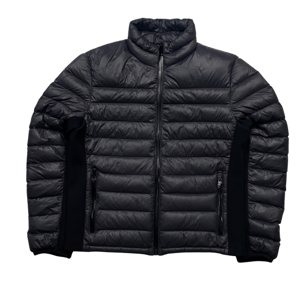 Prada Grey Zipped Down Filled Puffer Jacket - Large