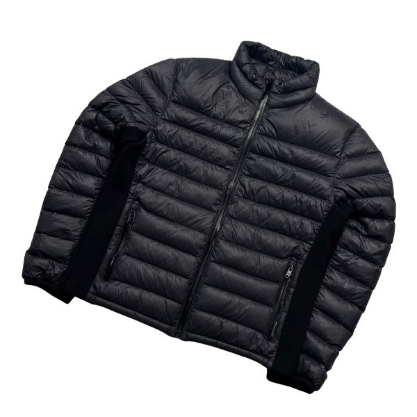 Prada Grey Zipped Down Filled Puffer Jacket - Large