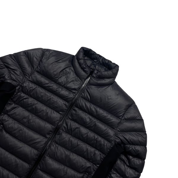 Prada Grey Zipped Down Filled Puffer Jacket - Large