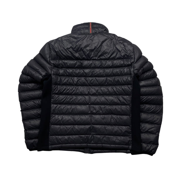 Prada Grey Zipped Down Filled Puffer Jacket - Large