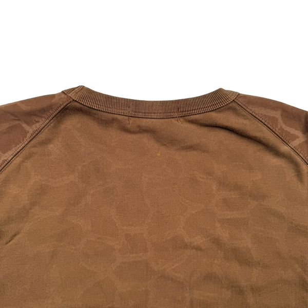Stone Island 2014 Brown Tortoise Shell Cotton Crewneck Jumper  - Medium