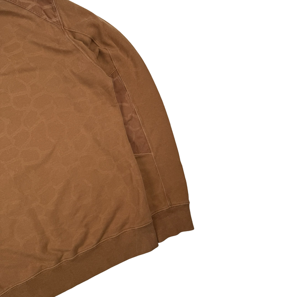 Stone Island 2014 Brown Tortoise Shell Cotton Crewneck Jumper  - Medium