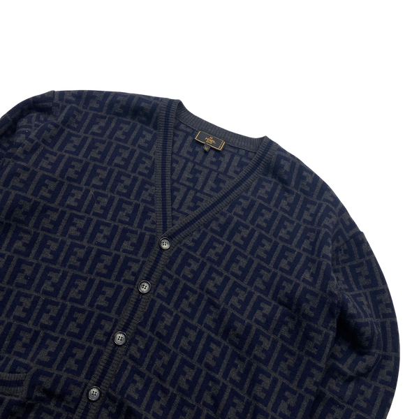 Fendi Merino Wool Knit Cardigan - Large