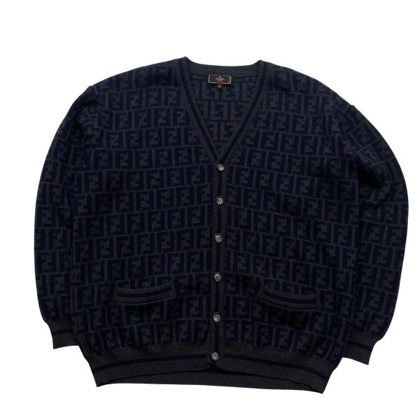 Fendi Merino Wool Knit Cardigan - Large