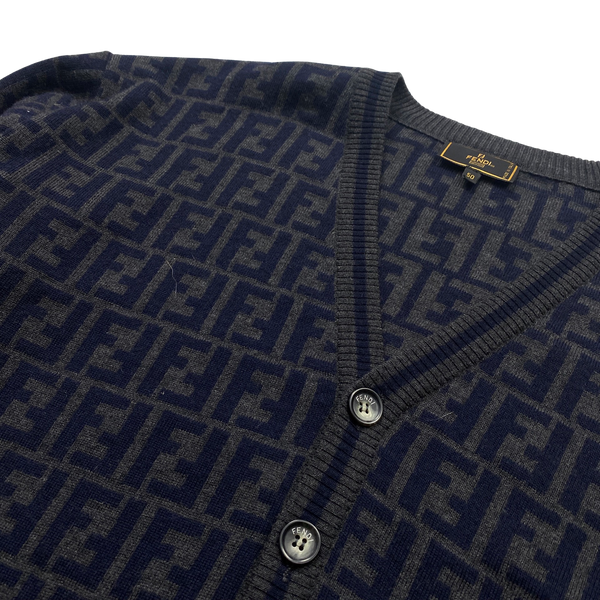 Fendi Merino Wool Knit Cardigan - Large