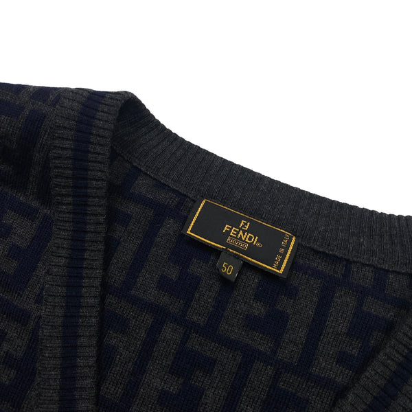 Fendi Merino Wool Knit Cardigan - Large