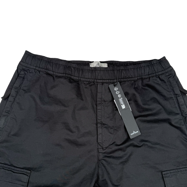 Stone Island 2024 Black RE-T Fit Cargo Trousers - 34”