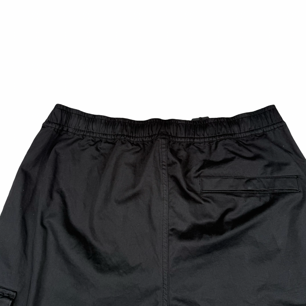 Stone Island 2024 Black RE-T Fit Cargo Trousers - 34”