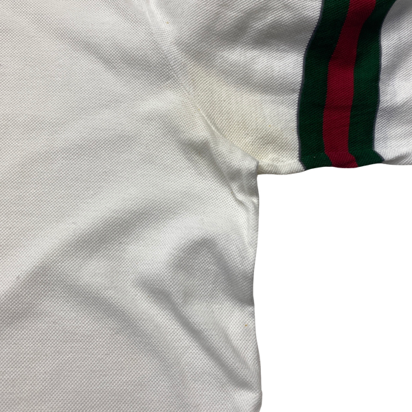 Gucci Stripe Long Sleeve Polo Shirt - Small