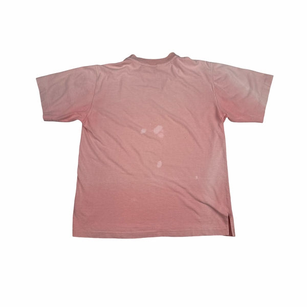 Stone Island 90s Pink Cotton Spellout T Shirt - XL