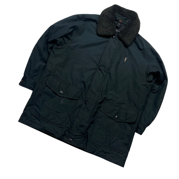 YSL Shearling Nylon Field Jacket - XL