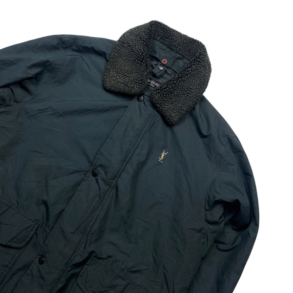 YSL Shearling Nylon Field Jacket - XL