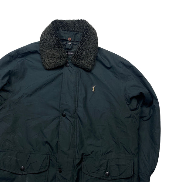 YSL Shearling Nylon Field Jacket - XL