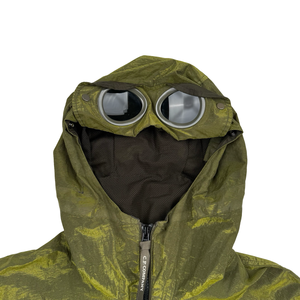 CP Company P.Ri.S.M Green Prismatic Ripstop Membrane Hooded Jacket - Medium