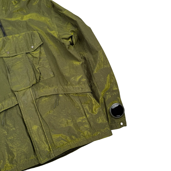 CP Company P.Ri.S.M Green Prismatic Ripstop Membrane Hooded Jacket - Medium
