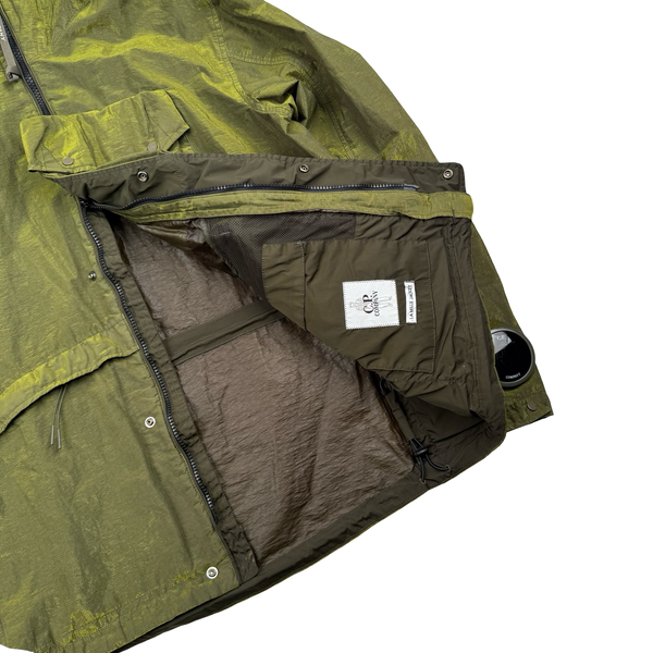 CP Company P.Ri.S.M Green Prismatic Ripstop Membrane Hooded Jacket - Medium