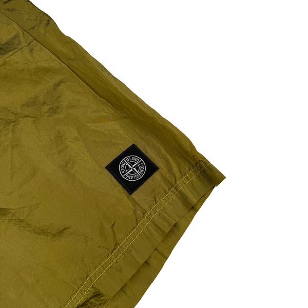 Stone Island Nylon Metal Golden Ochre Patch Swim Shorts - XL