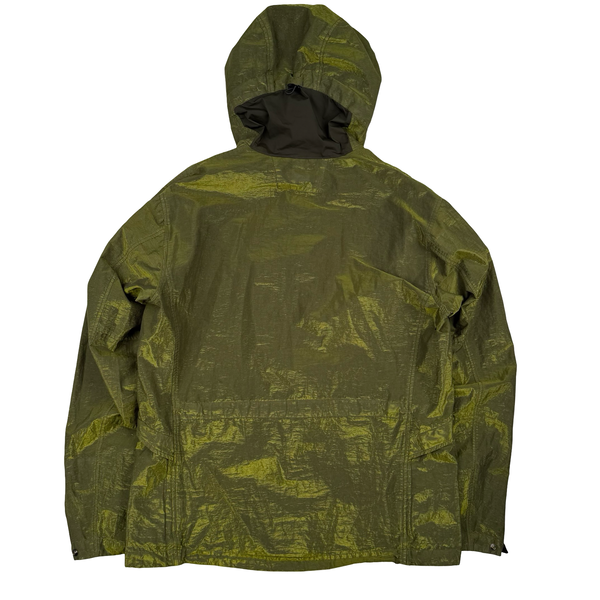 CP Company P.Ri.S.M Green Prismatic Ripstop Membrane Hooded Jacket - Medium