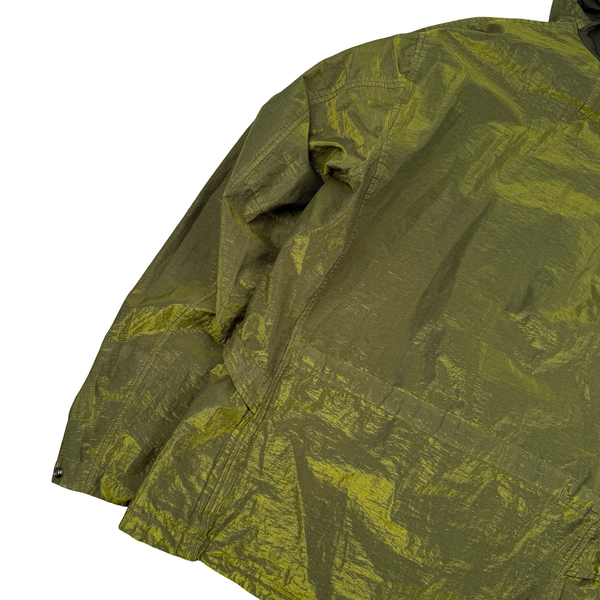 CP Company P.Ri.S.M Green Prismatic Ripstop Membrane Hooded Jacket - Medium