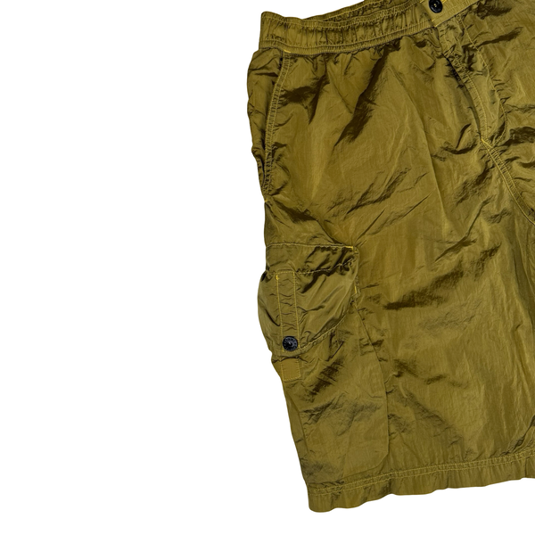 Stone Island Nylon Metal Golden Ochre Patch Swim Shorts - XL