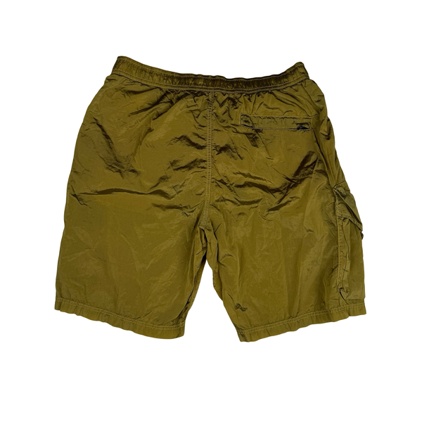 Stone Island Nylon Metal Golden Ochre Patch Swim Shorts - XL