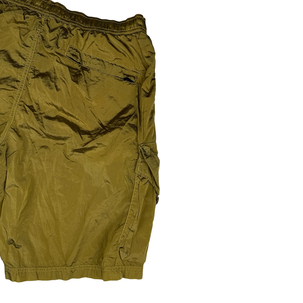 Stone Island Nylon Metal Golden Ochre Patch Swim Shorts - XL