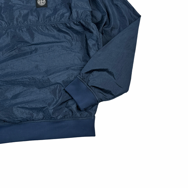 Stone Island 2020 Navy Nylon Metal Rip Stop Pullover - Large