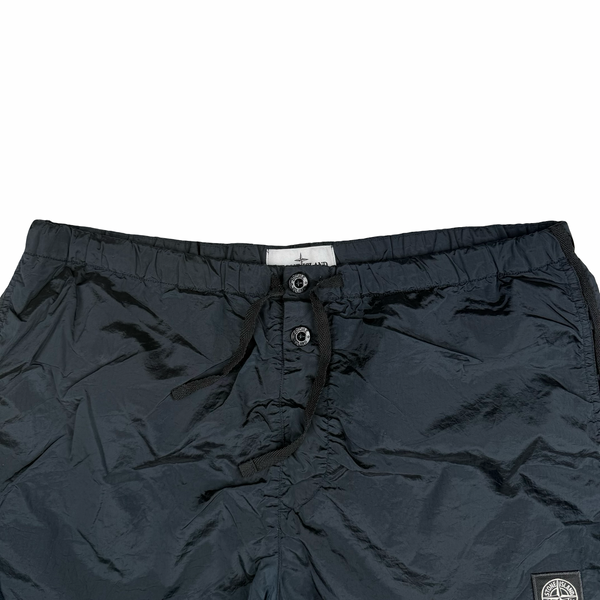 Stone Island 2022 Navy Blue Metal Nylon Patch Swim Shorts - XL