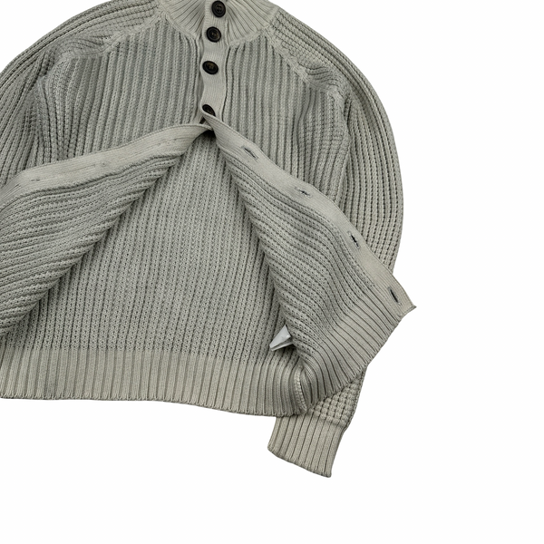 Dolce & Gabbana Heavyweight Cotton Buttoned Knit Jumper - Medium