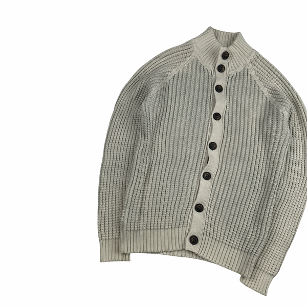 Dolce & Gabbana Heavyweight Cotton Buttoned Knit Jumper - Medium