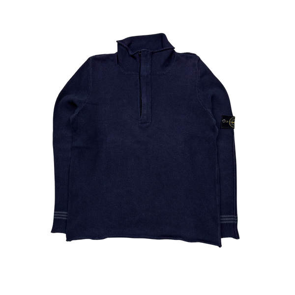 Stone Island 2003 Silk Blend Vintage Knit Pullover - Large