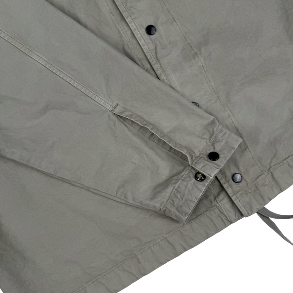 CP Company Beige Buttoned Cotton Overshirt - XL