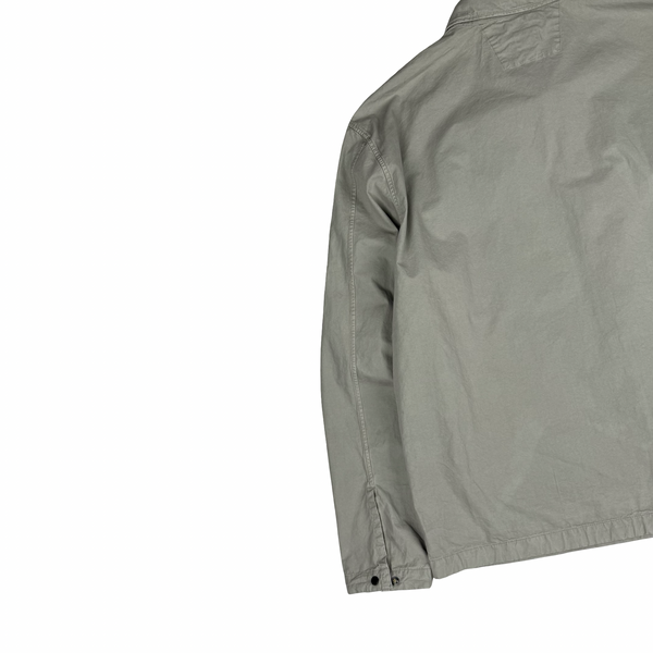 CP Company Beige Buttoned Cotton Overshirt - XL