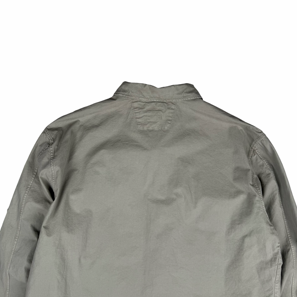 CP Company Beige Buttoned Cotton Overshirt - XL