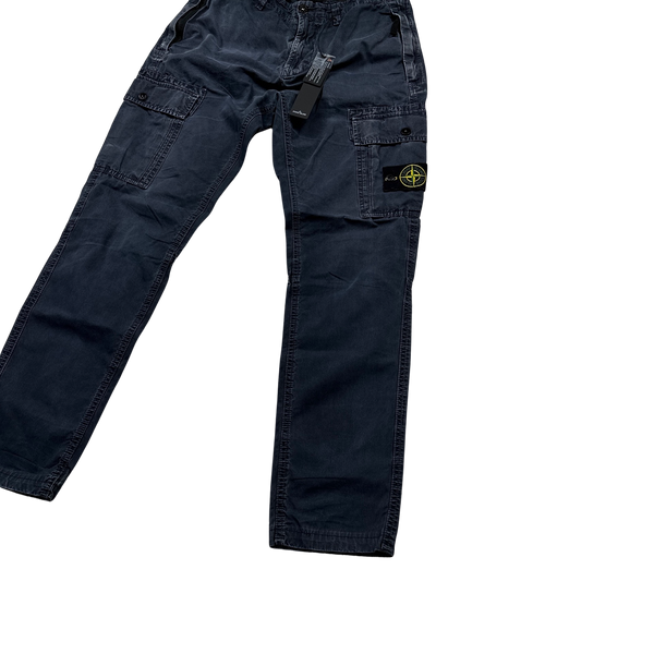 Stone Island SL Navy 2022 Cargo Trousers - 29"