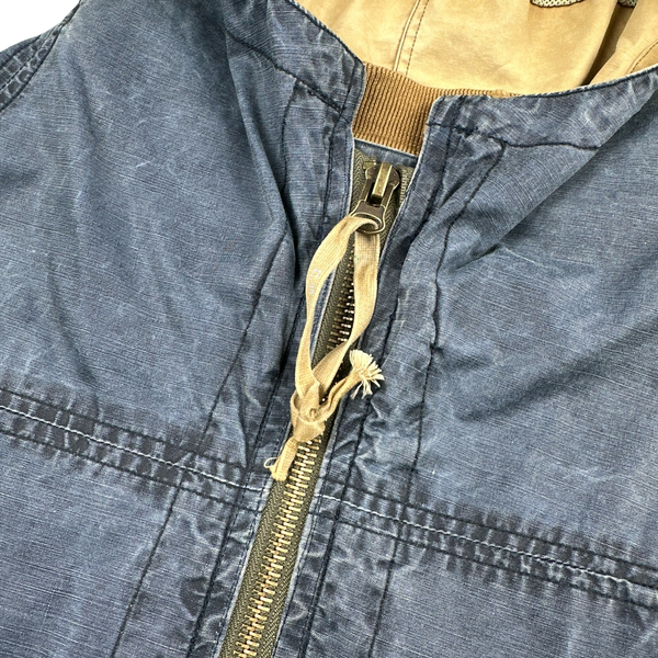 CP Company 2003 Denim Wash Multi Pocket Cotton Zipped Hooded Jacket - Large