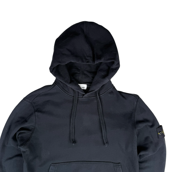 Stone Island 2017 Navy Cotton Pullover Hoodie - Medium