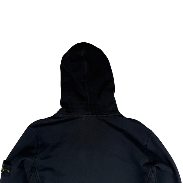 Stone Island 2017 Navy Cotton Pullover Hoodie - Medium
