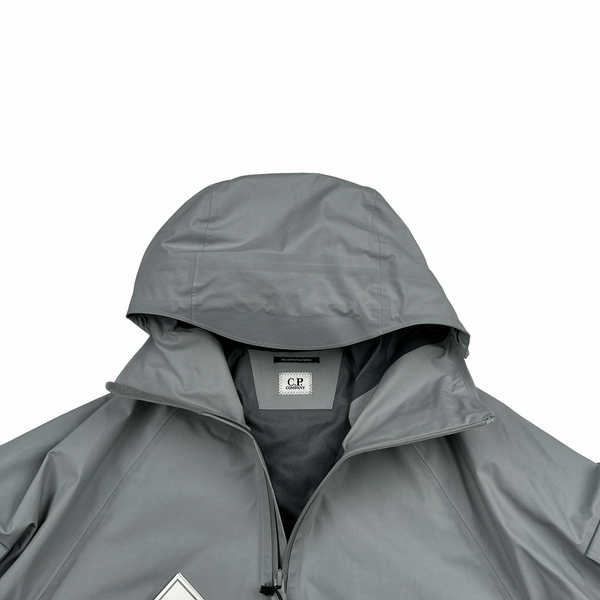 CP Company Drizzle Grey Goretex Infinium Waterproof Zipped Jacket - Medium