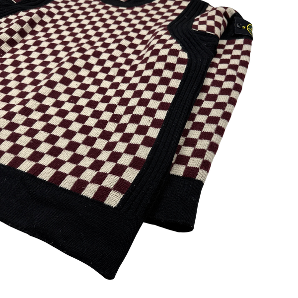Stone Island 2010 Rare Sample Checked Crewneck - Large
