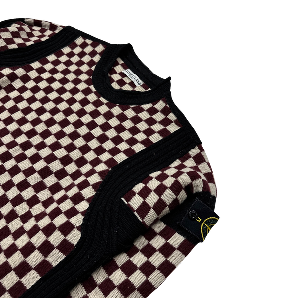 Stone Island 2010 Rare Sample Checked Crewneck - Large
