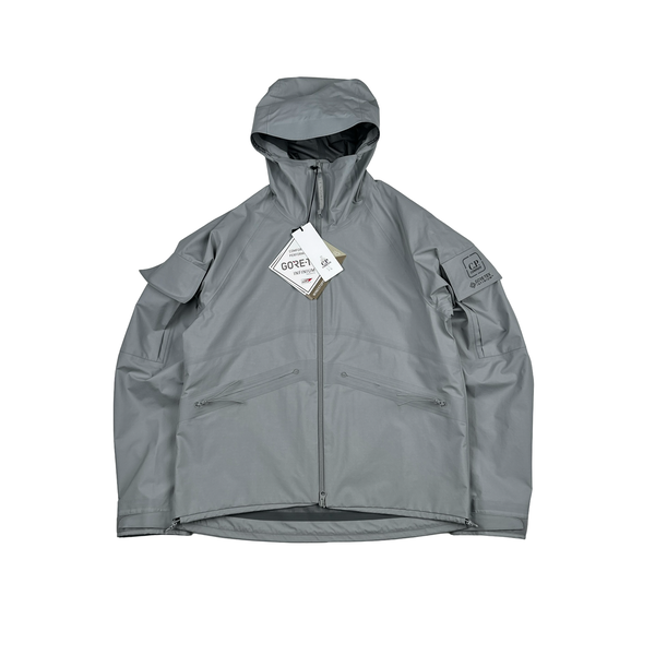 CP Company Drizzle Grey Goretex Infinium Waterproof Zipped Jacket - Medium