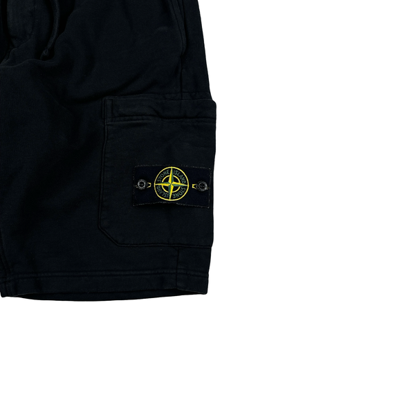 Stone Island 2022 Black Cotton Shorts - Small