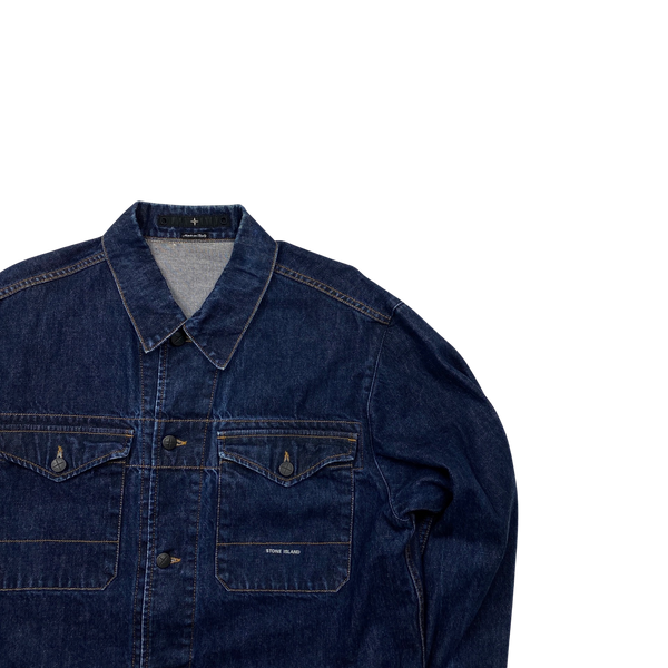 Stone Island 2007 Nylon Metal Navy Hooded Shimmer Jacket