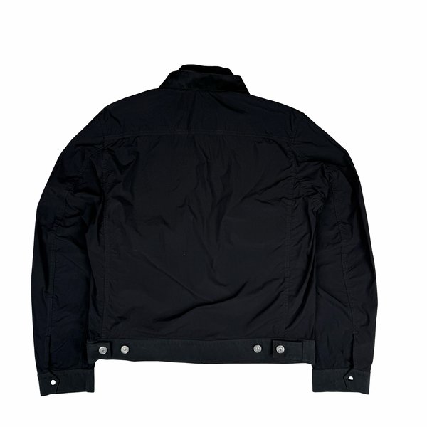 Ten C Black Multi Pocket Mid Layer Zipped Overshirt Jacket - Small (46)