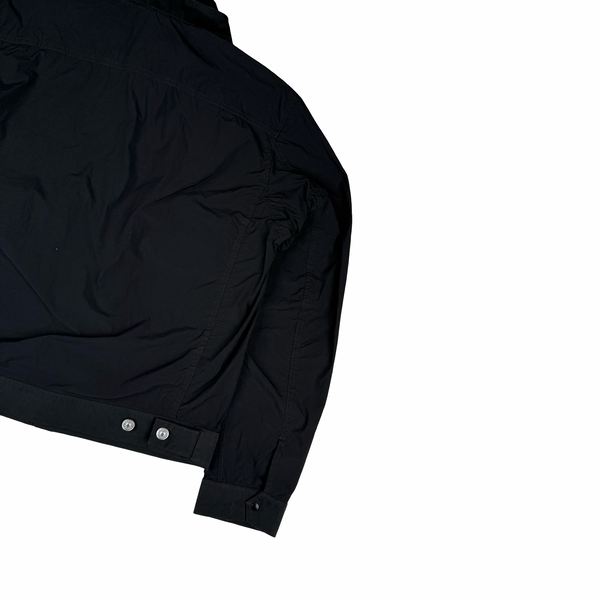Ten C Black Multi Pocket Mid Layer Zipped Overshirt Jacket - Small (46)