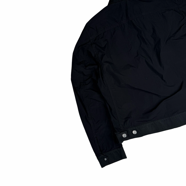 Ten C Black Multi Pocket Mid Layer Zipped Overshirt Jacket - Small (46)