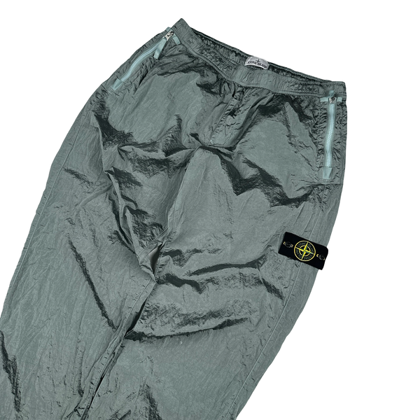 Stone Island 2023 Light Navy Blue Nylon Metal Econyl Trousers - 36"