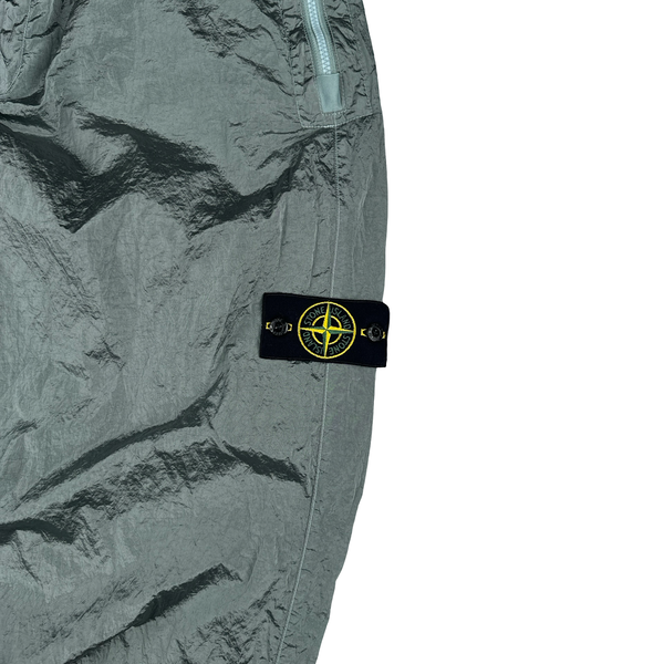 Stone Island 2023 Light Navy Blue Nylon Metal Econyl Trousers - 36"